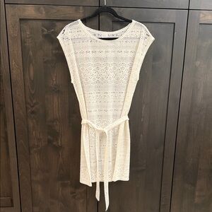 Merona Ivory Crochet Swim Cover up